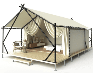 Tenda de glamping modelo Vila