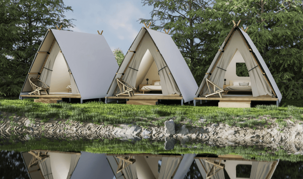 Tenda de glamping cobersun